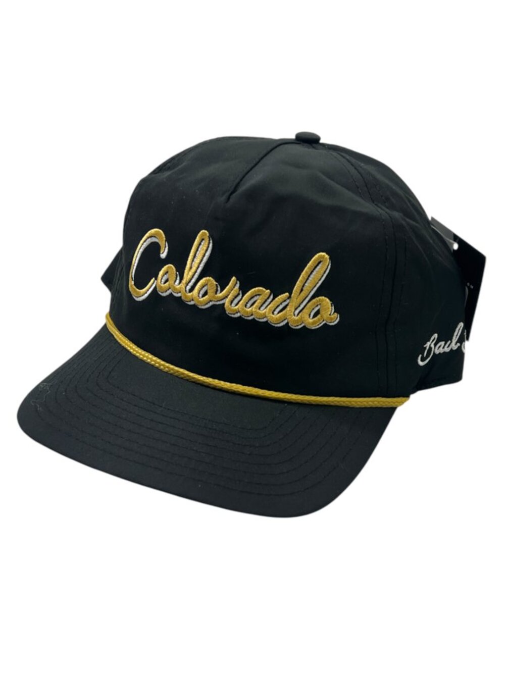Bad Birdie Colorado Rope Snapback Hat Black One Size New $36